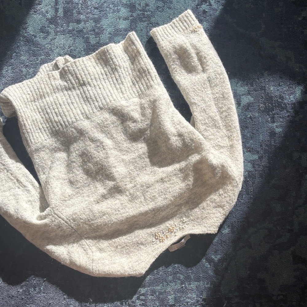 Caslon Gray Floral Embroidered Cardigan - Picture 8 of 11